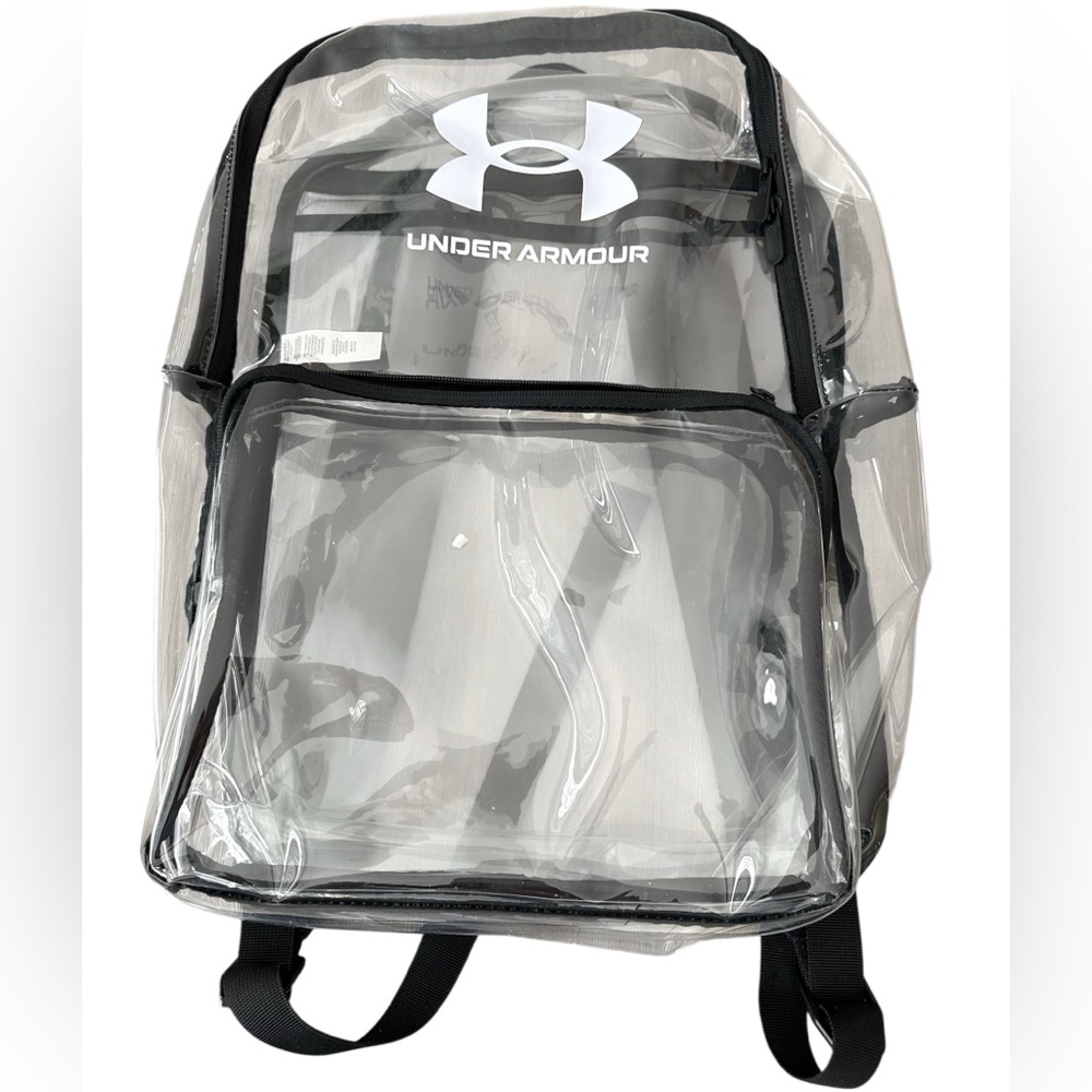 Under Armour Transparent Backpack with Black Accents, EUC, Unisex Backpack - Picture 2 of 10